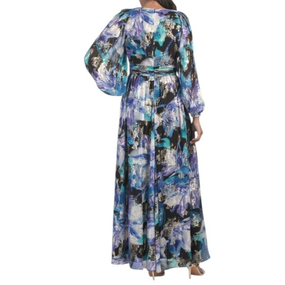 UNGARO Silk Izzy Long Sleeve Dress - Picture 2 of 2